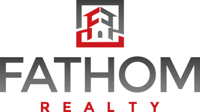 Fathom Realty logo and text.